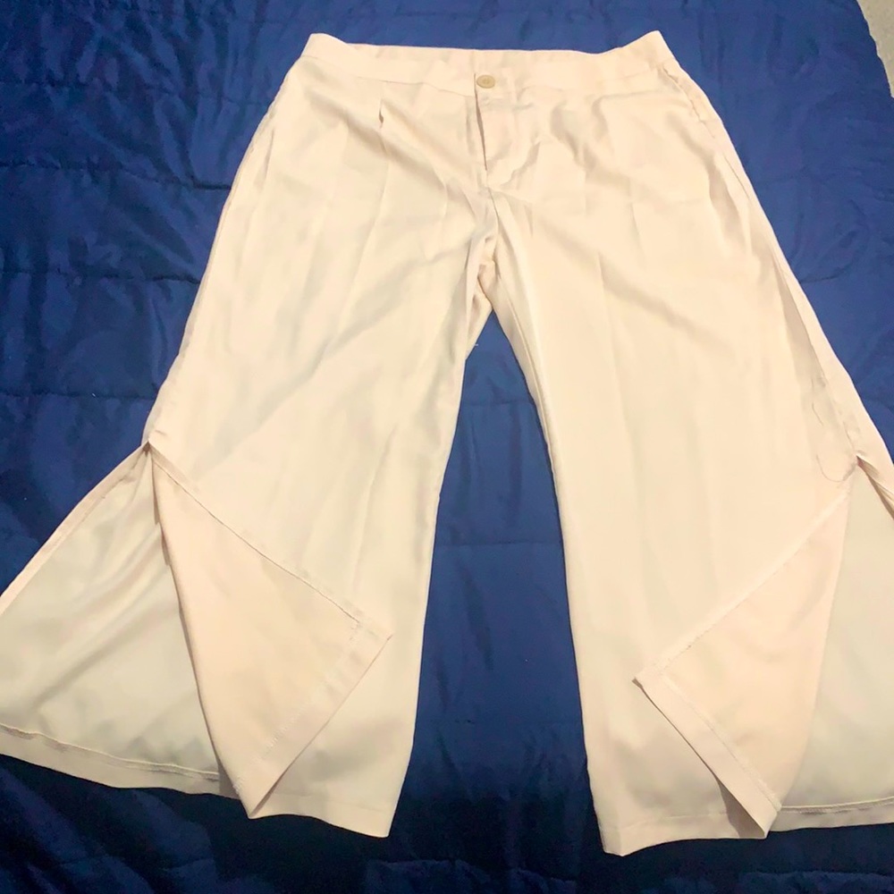 Flared Pants with side-slits- Curves